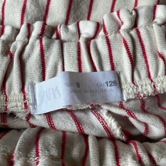Zara | Red and White Striped Kids Pants | 8 - Picture 8 of 10